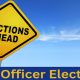 Elections Ahead road sign